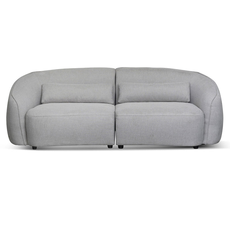 3 Seater Fabric Sofa -Light Texture Grey