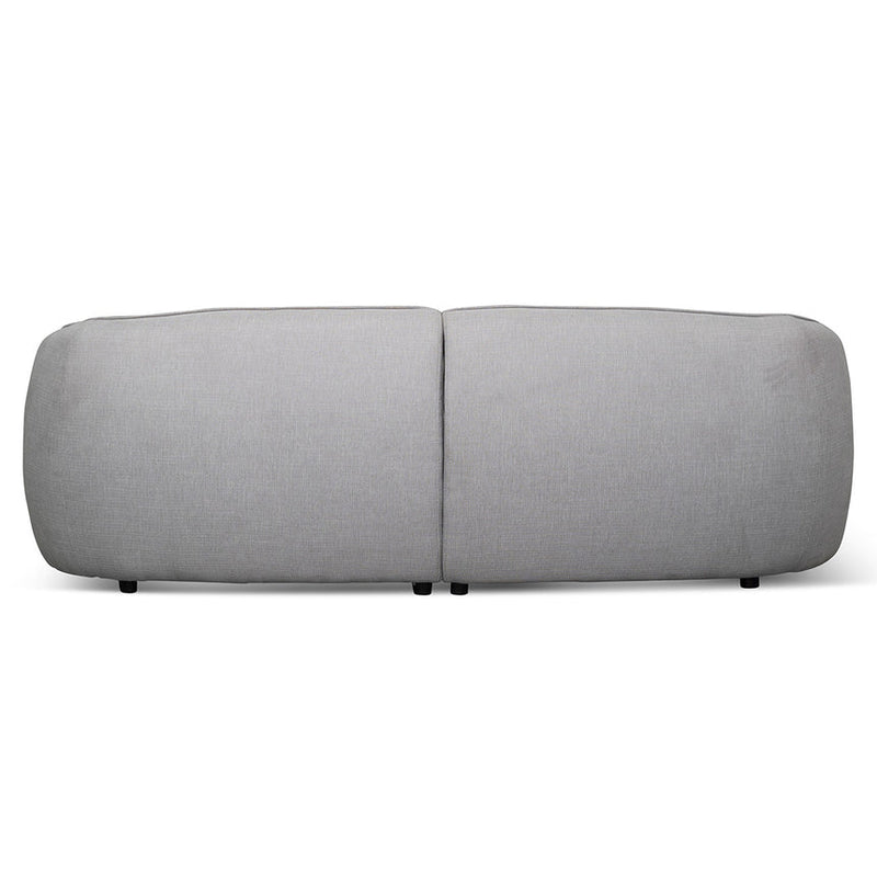 3 Seater Fabric Sofa -Light Texture Grey