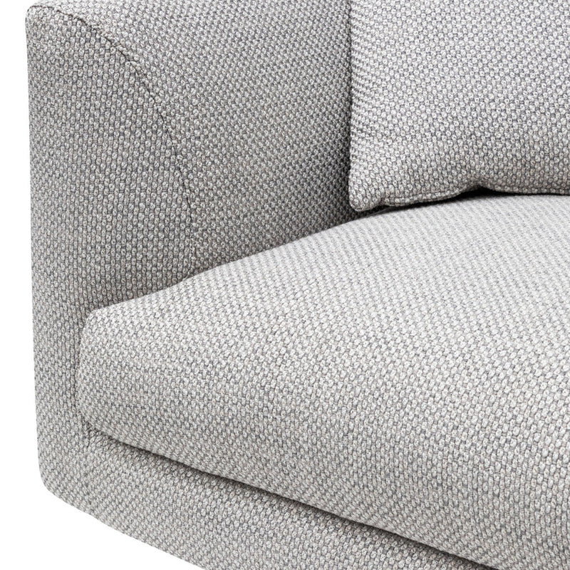 4 Seater Fabric Sofa - Noble Grey