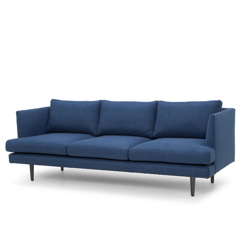 3 Seater Fabric Sofa - Dust Blue