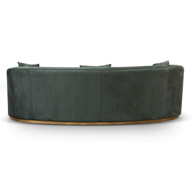 CLC8057-FS 3 Seater Sofa - Dark Green Velvet