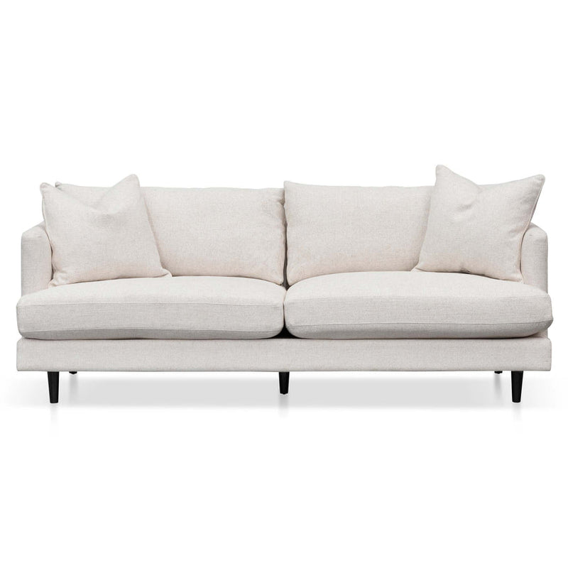 3 Seater Fabric Sofa - Silver Rust