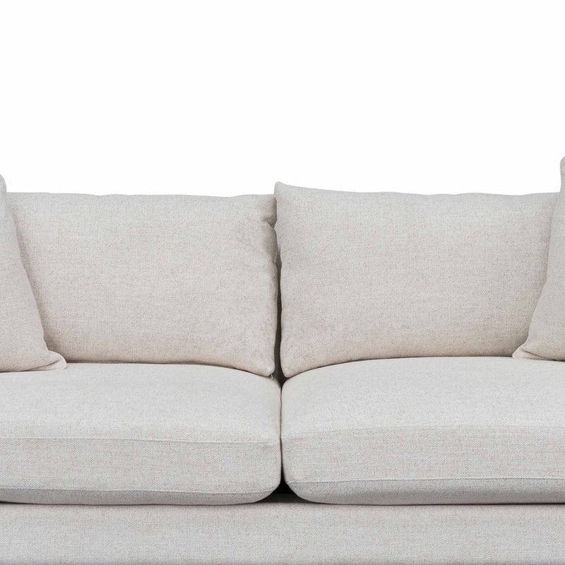 3 Seater Fabric Sofa - Silver Rust