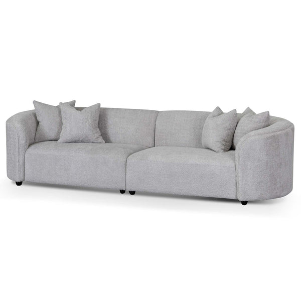 4 Seater Sofa - Charcoal Fleece