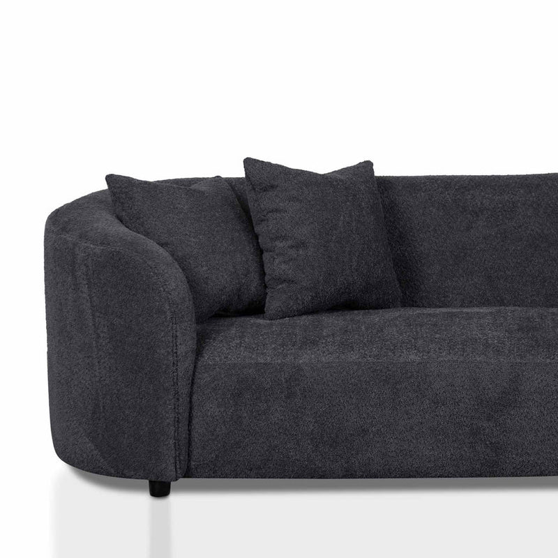 4 Seater Sofa - Charcoal Fleece