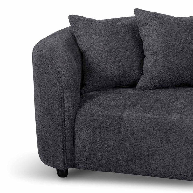 4 Seater Sofa - Charcoal Fleece