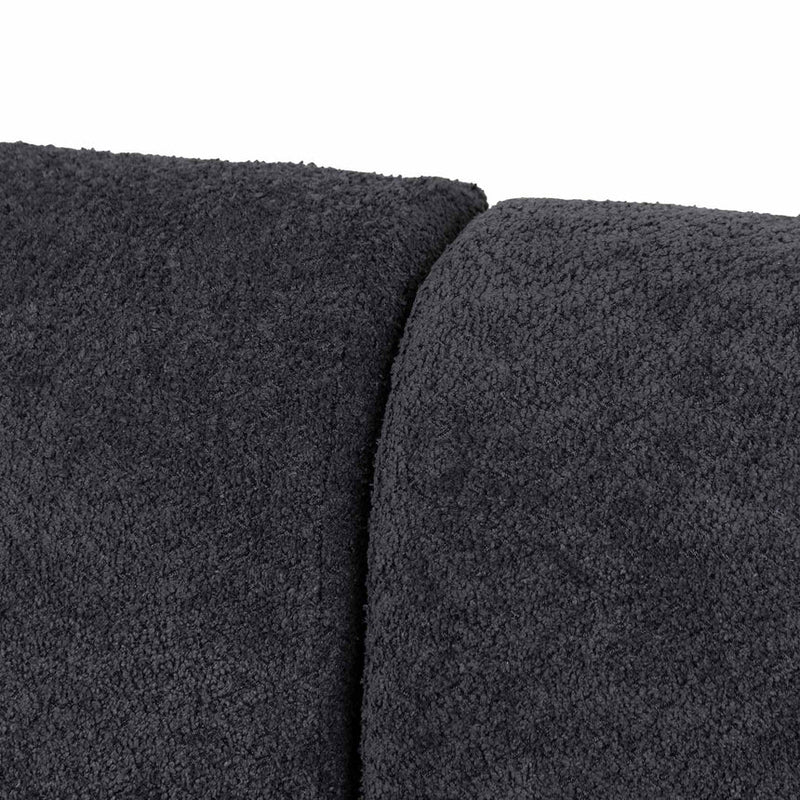 4 Seater Sofa - Charcoal Fleece