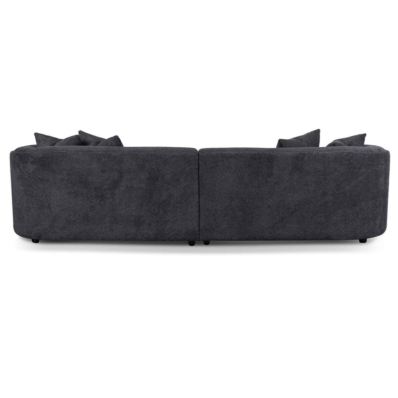 4 Seater Sofa - Charcoal Fleece