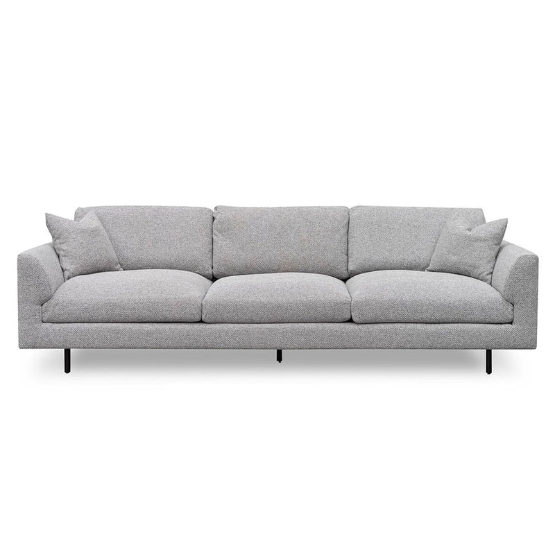 4 Seater Fabric Sofa - Sterling Charcoal