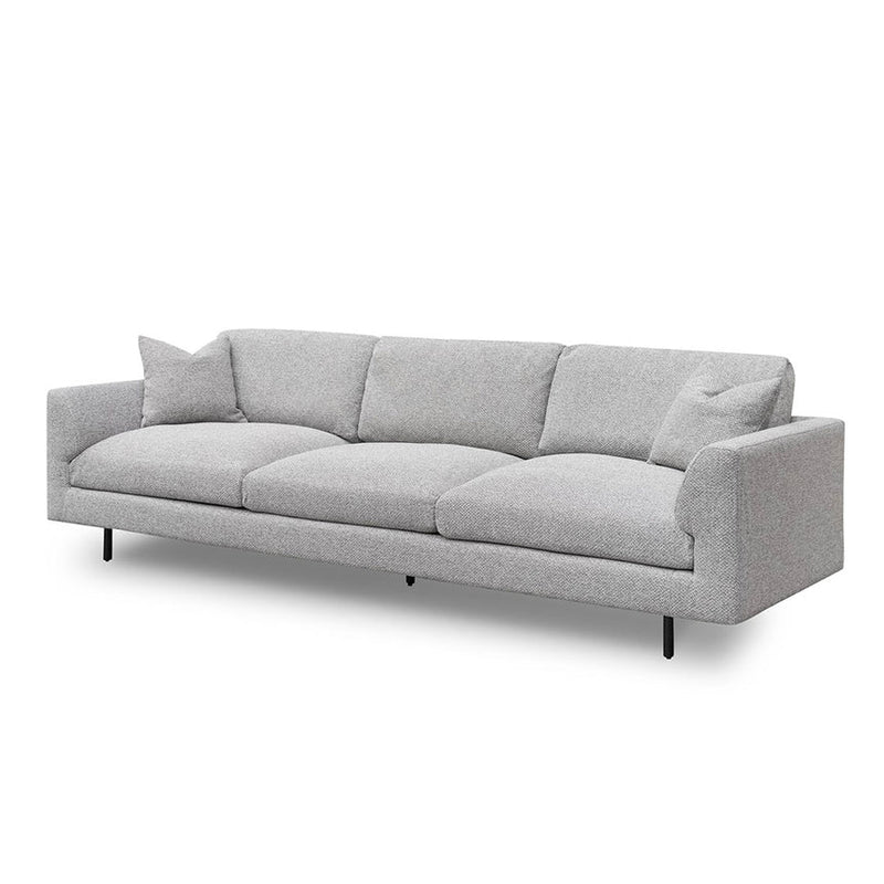 4 Seater Fabric Sofa - Sterling Charcoal