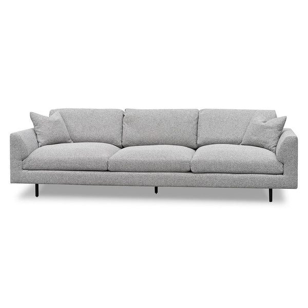 4 Seater Fabric Sofa - Sterling Charcoal