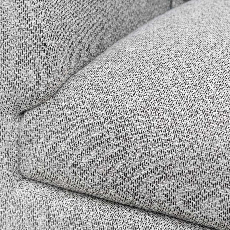 4 Seater Fabric Sofa - Sterling Charcoal