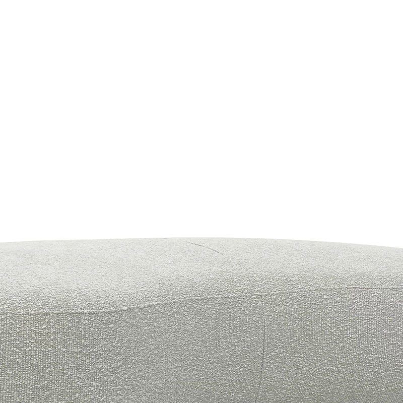 1.8m Long Ottoman - Pearl Grey Boucle