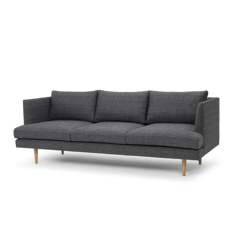 CLC767 3 Seater Fabric Sofa - Metal Grey