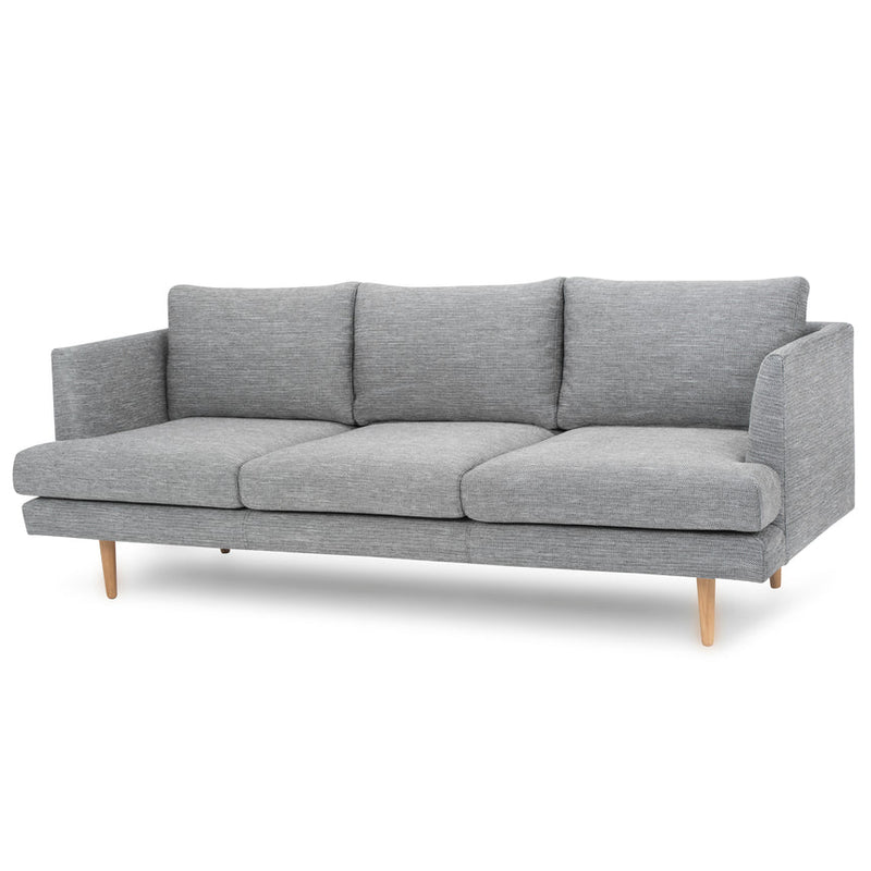 CLC767 3 Seater Fabric Sofa - Metal Grey