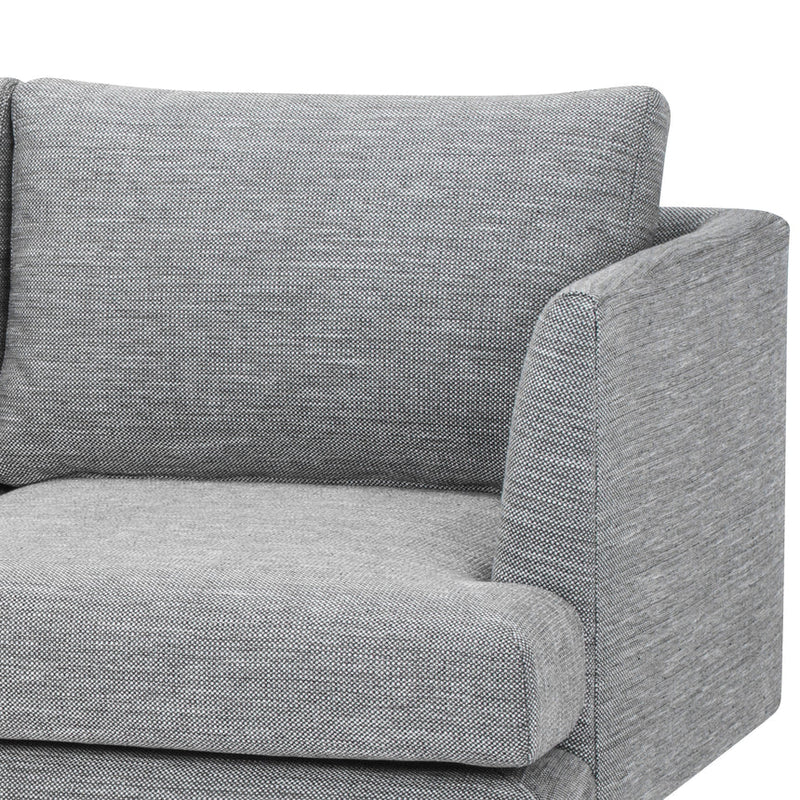 3 Seater Fabric Sofa - Dust Blue