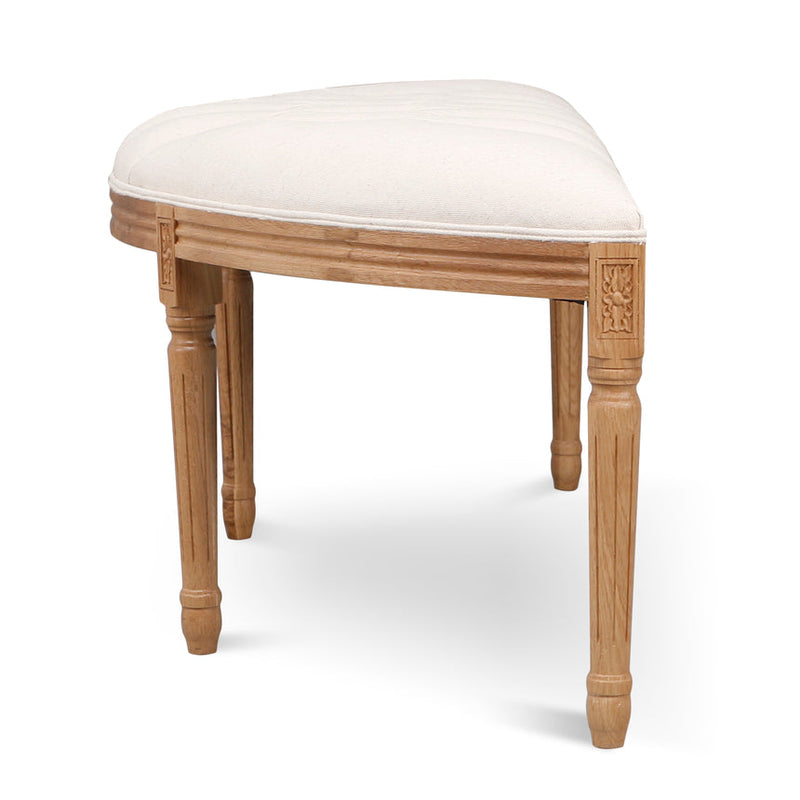 1.48m Oak Bench -Light Beige