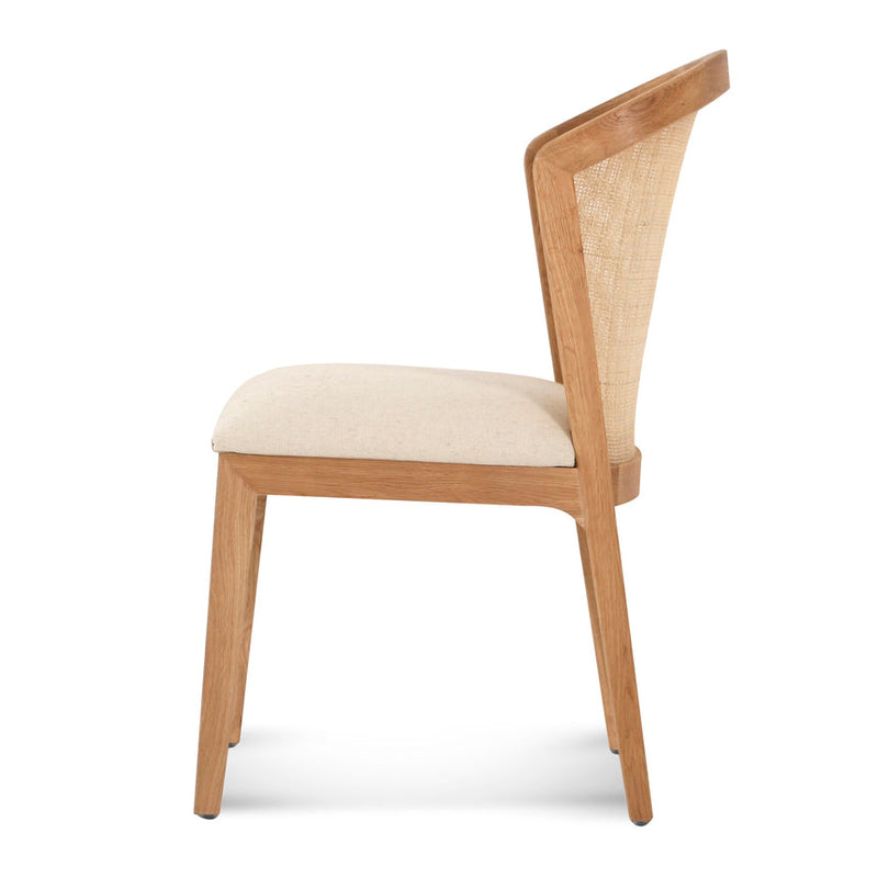 Black ELM Dining Chair - Light Beige