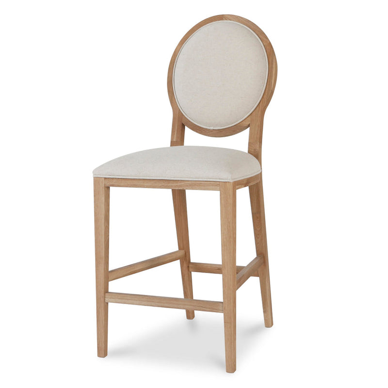 65cm Bar Stool - Light Beige (Set of 2)