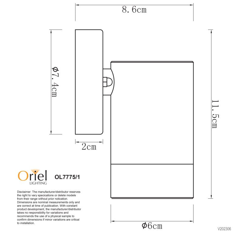 ZETA SINGLE WALL WASHER Stainless Steal