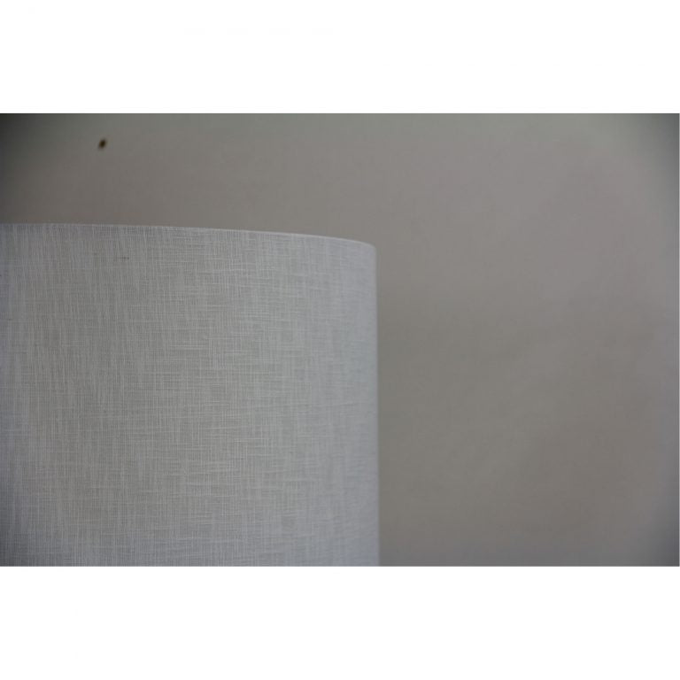 40cm White Linen Shade