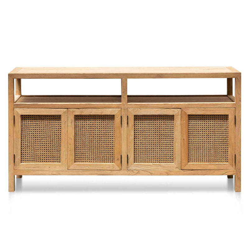 1.6m Sideboard Unit - Natural with Rattan Doors