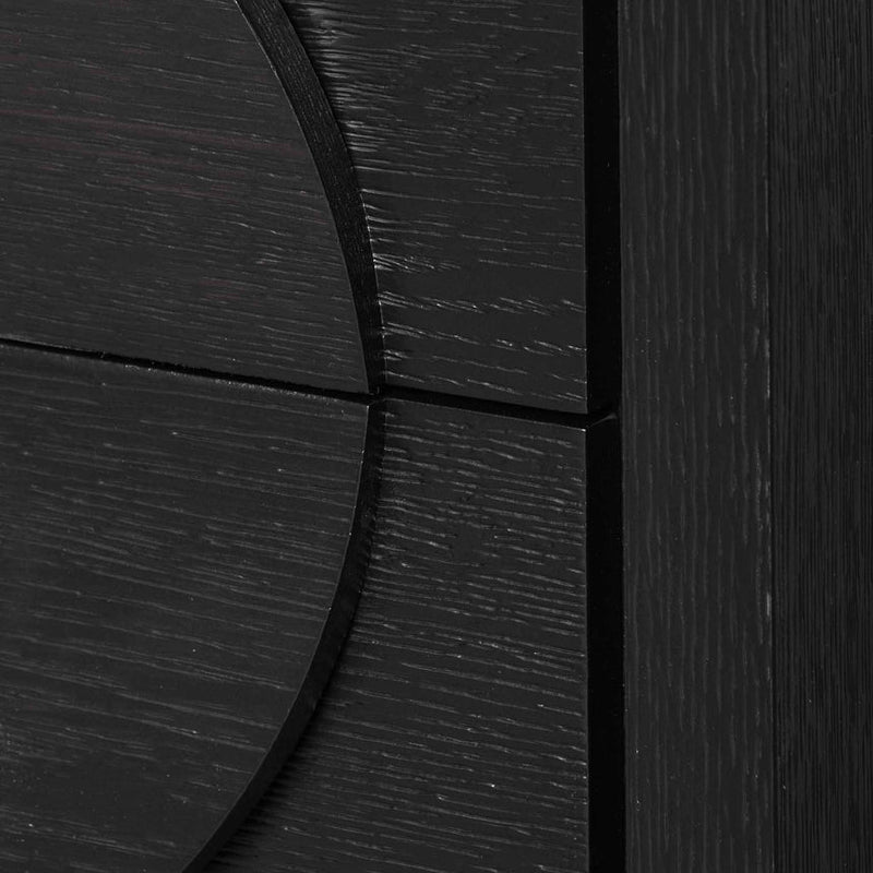 Bedside Table - Textured Espresso Black