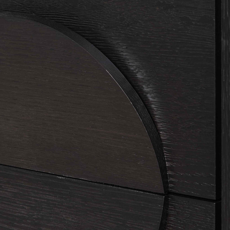 Bedside Table - Textured Espresso Black