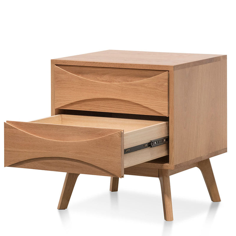 2 Drawer Bedside Table - Natural