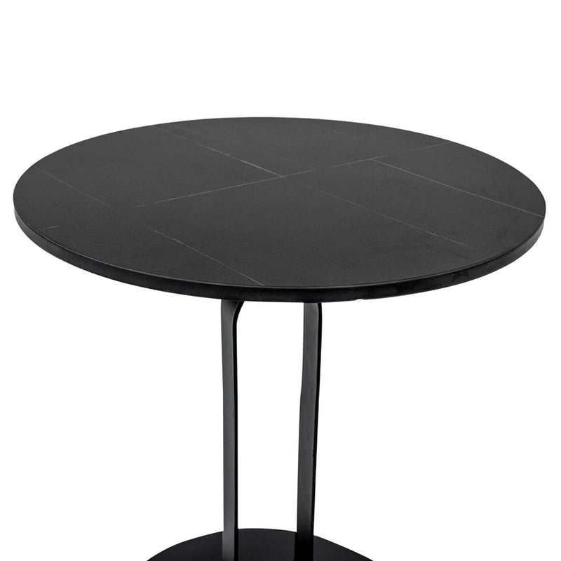 Round Side Table - Full Black