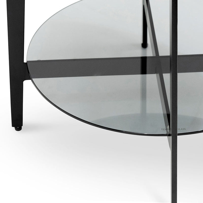 Round Side Table - Black