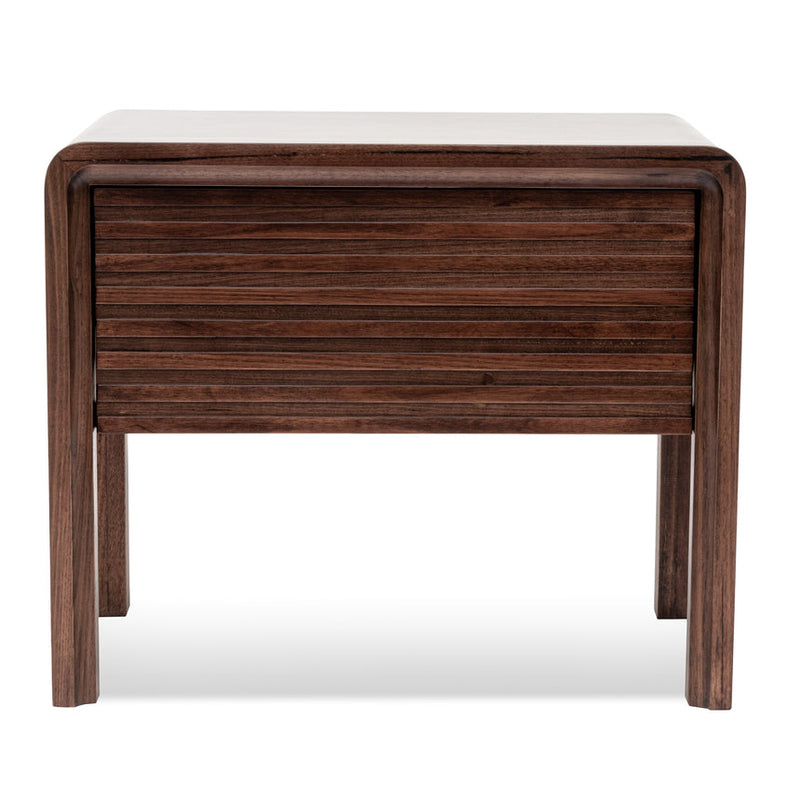 Single Drawer Bedside Table - Walnut