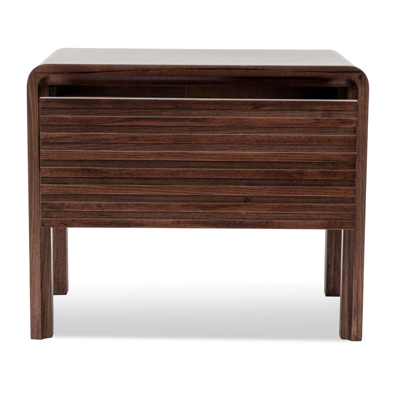 Single Drawer Bedside Table - Walnut