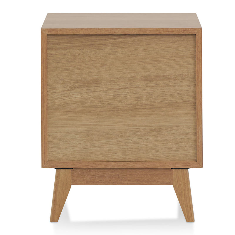 2 Drawer Bedside Table - Natural Oak