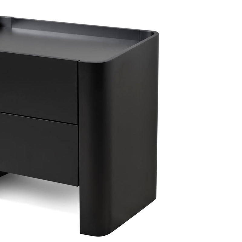 Bedside Table - Matte Black