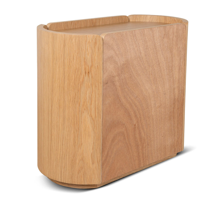 60cm Bedside Table - Natural Oak