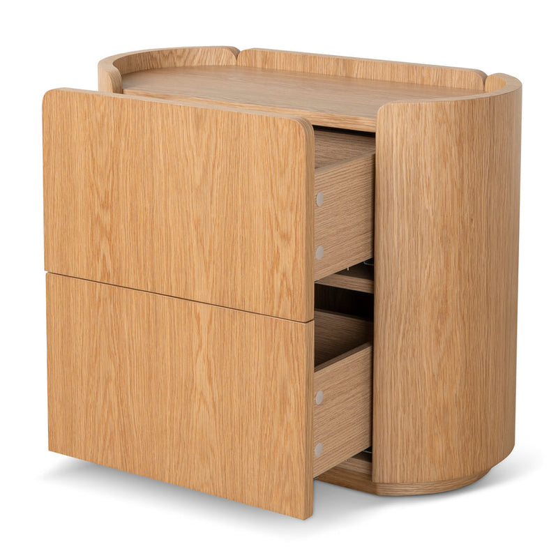 60cm Bedside Table - Natural Oak