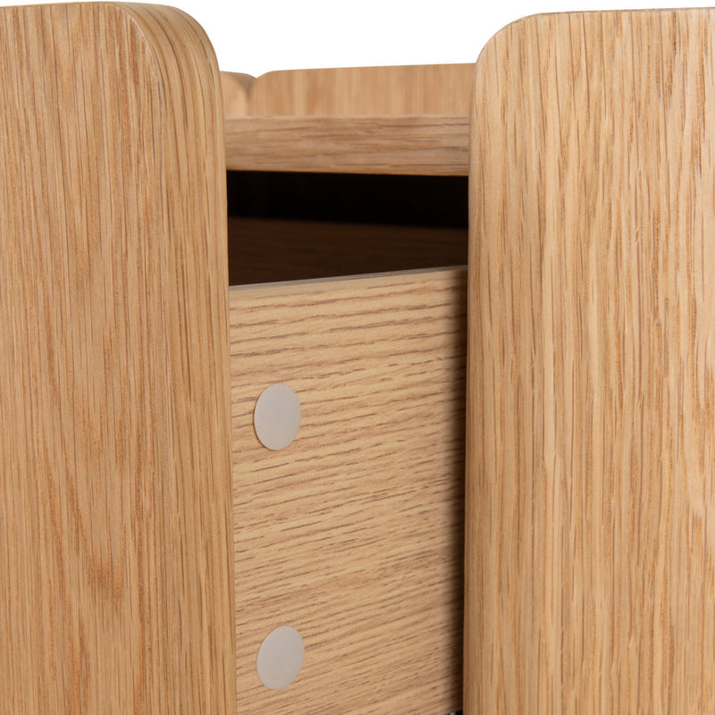 60cm Bedside Table - Natural Oak