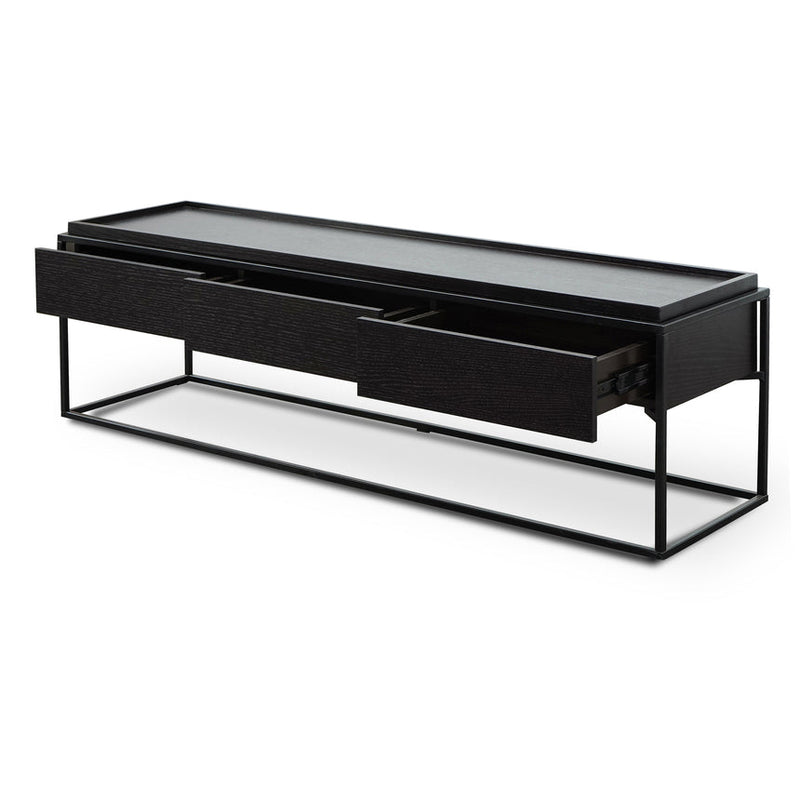 150cm TV Entertainment Unit - Full Black