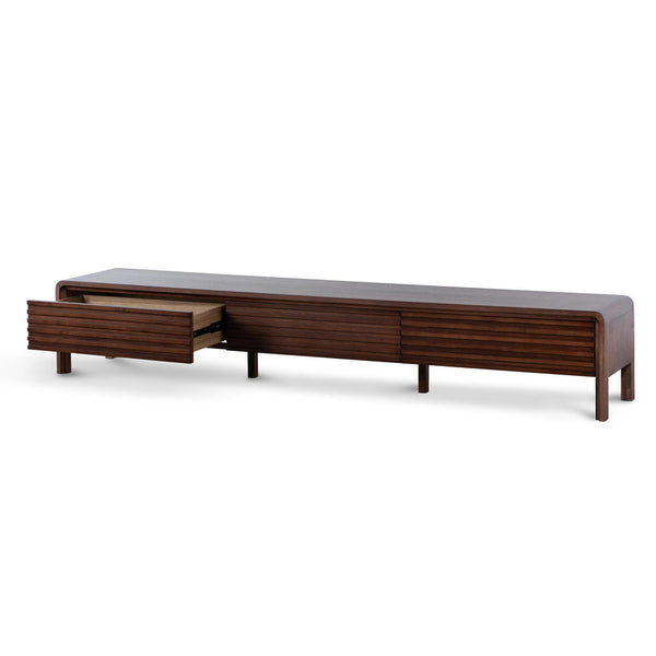 2.2m TV Entertainment Unit - Walnut