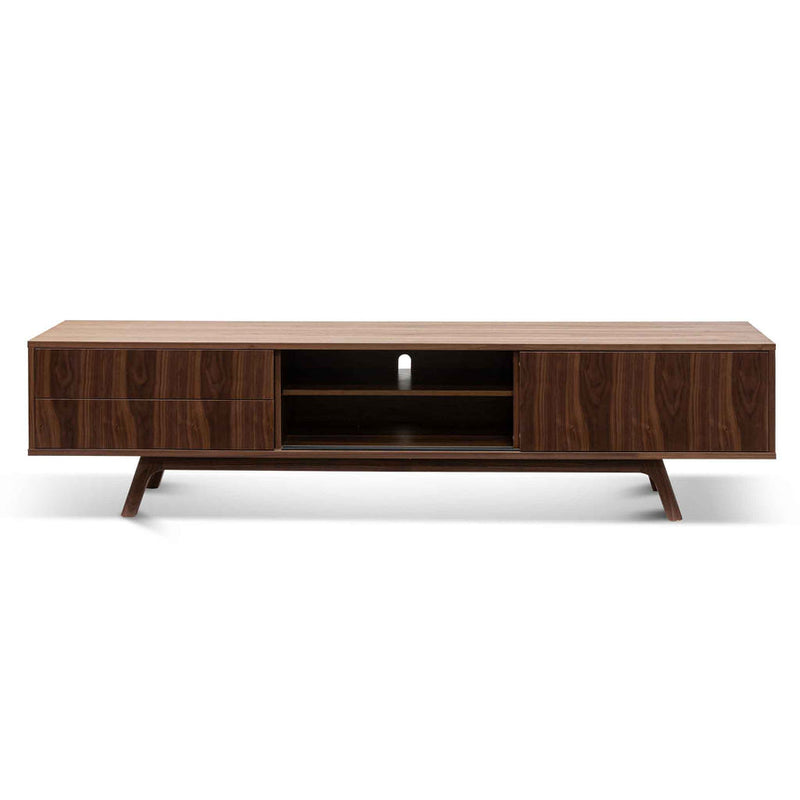 2.1m TV Entertainment Unit - Walnut