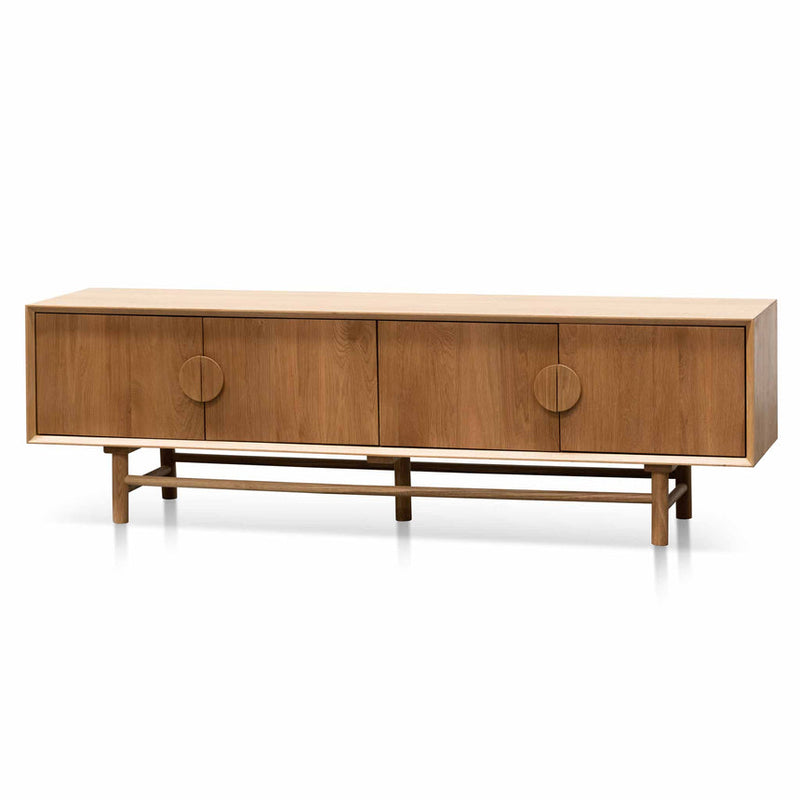 1.8m Wooden TV Entertainment Unit - Natural