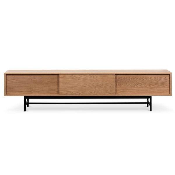 2.1m Wooden aEntertainment TV Unit - Natural