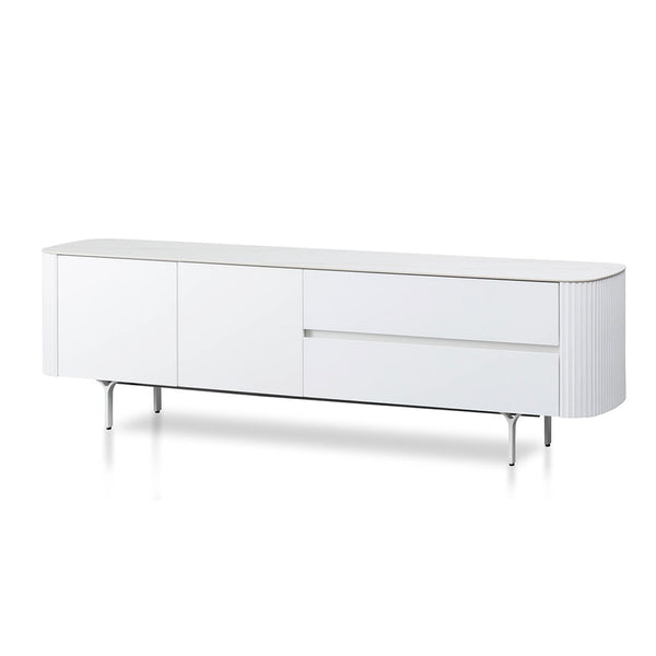 1.8m Entertainment TV Unit - White