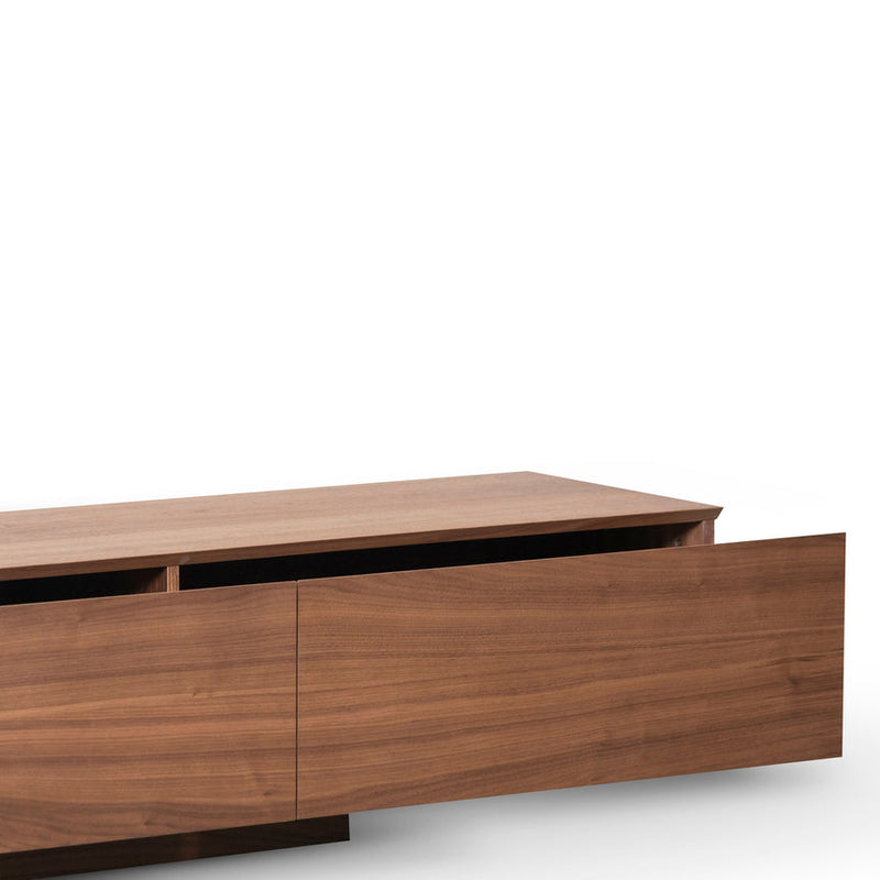 2.4m-3.07m TV Entertainment Unit - Walnut - White