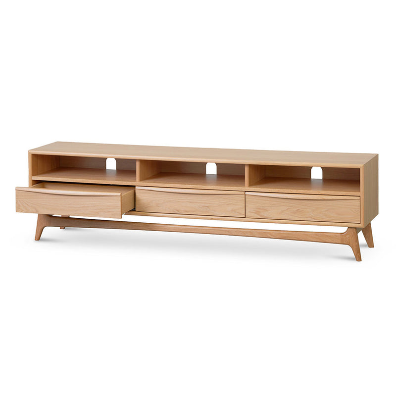 Wide TV Entertainment Unit - Natural Oak