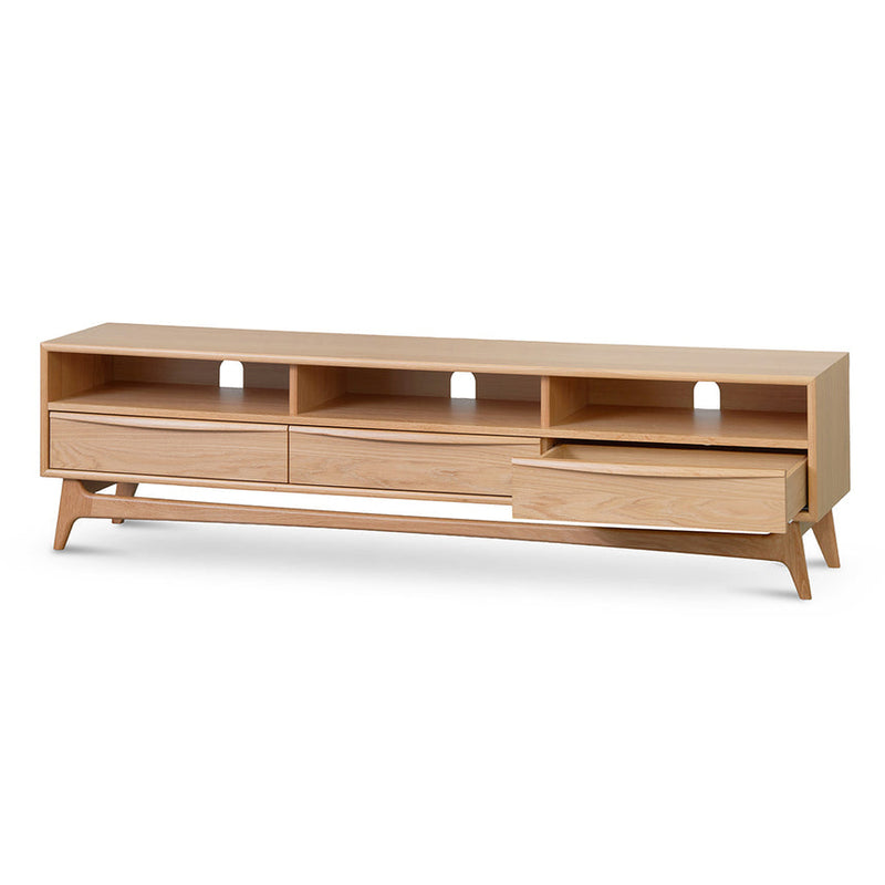 Wide TV Entertainment Unit - Natural Oak