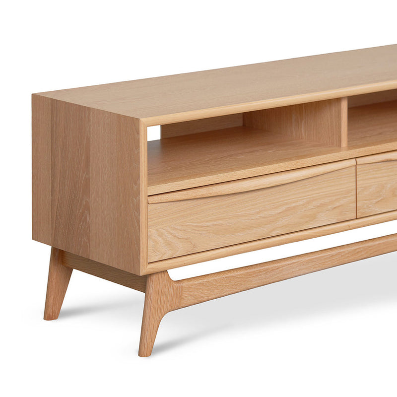 Wide TV Entertainment Unit - Natural Oak