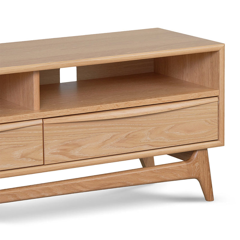 Wide TV Entertainment Unit - Natural Oak