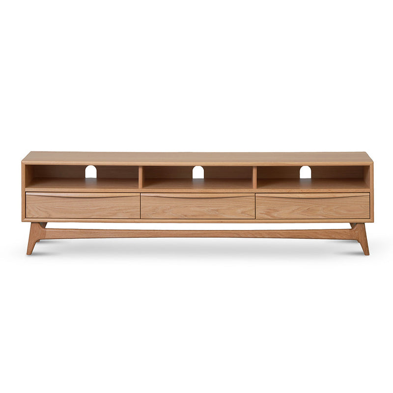 Wide TV Entertainment Unit - Natural Oak